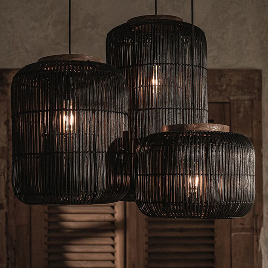 dBodhi Rattan Barrel Hanging Pendant Lamp